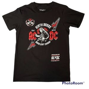 ACDC Men’s T-Shirt Dirty Deeds Done Dirt Cheap Size S